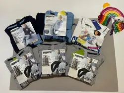 ست بلوز و شلوار آبی طرح فضانورد