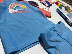 مایو آنتی uv طرح خورشیدو رنگین کمان