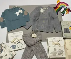 ژاکت بافت طوسی ضخیم