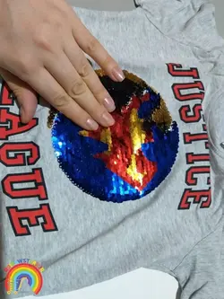 تیشرت پولک دورو  در ۳طرح