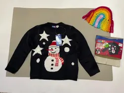 پلیور بافت چراغدار ادم برفی