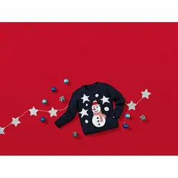 پلیور بافت چراغدار ادم برفی