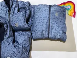 کاپشن سرهمی طرح روباه آبی