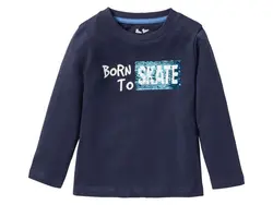 بلوز طرح اسکیت پولک دوحالته سرمه ای