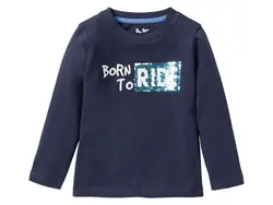 بلوز طرح اسکیت پولک دوحالته سرمه ای