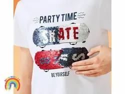 تیشرت پسرانه پولک دوزی