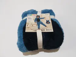 سرهمی حوله ای آبی