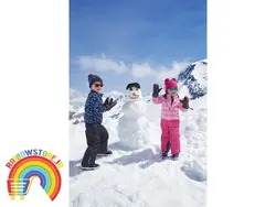 شلوار بسیار گرم مشکی طرح کوه