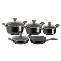 سرویس قابلمه 9 پارچه گرانیتک پرارین