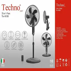 پنکه تکنو مدل Te-9150 ا Techno Te-9150 Fan