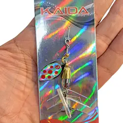 لانسه خال قرمز برچسبی زمینه ای نقره ای کایدا