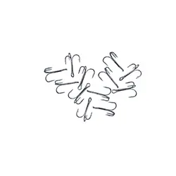 پک 30 تایی قلاب سه شاخ KAIDA