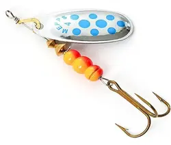 لانسه خال آبی زمینه نقره ای