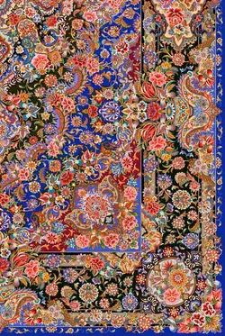 قالیچه با طرح سنتی نقشه تبریز