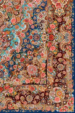 قالیچه با طرح سنتی نقشه تبریز