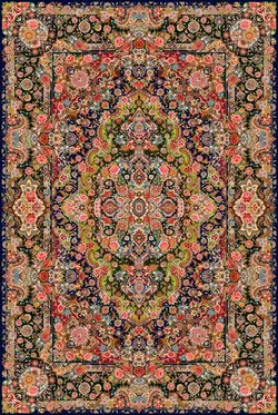 قالیچه با طرح سنتی نقشه تبریز