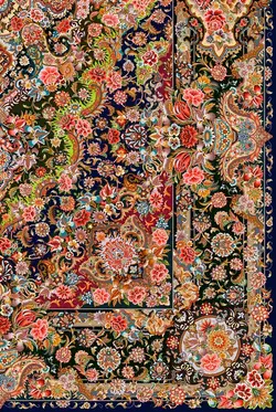 قالیچه با طرح سنتی نقشه تبریز