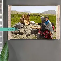 تابلوفرش نقاشی زندگی عشایری کد ۶۵