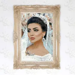 قاب چوبی دست ساز کرم 5