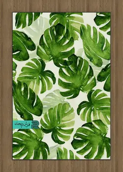 فرش ماشینی سفارشی - برگ سبز