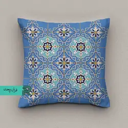 کوسن مخمل طرح اسلیمی کد۸