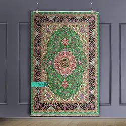 قالیچه با طرح سنتی نقشه گلباران