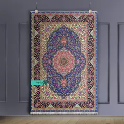 قالیچه با طرح سنتی نقشه گلباران