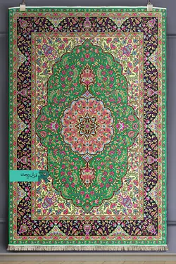 قالیچه با طرح سنتی نقشه گلباران