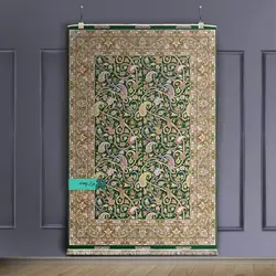 قالیچه با طرح سنتی نقشه اسلیمی