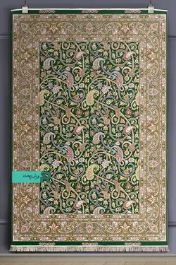 قالیچه با طرح سنتی نقشه اسلیمی