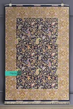 قالیچه با طرح سنتی نقشه اسلیمی