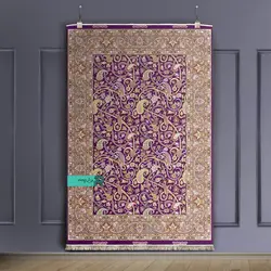 قالیچه با طرح سنتی نقشه اسلیمی