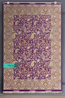 قالیچه با طرح سنتی نقشه اسلیمی