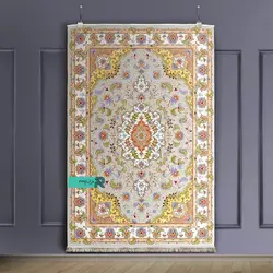 قالیچه با طرح سنتی نقشه نوید بهار