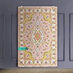 قالیچه با طرح سنتی نقشه نوید بهار