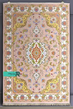قالیچه با طرح سنتی نقشه نوید بهار