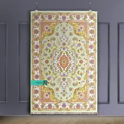 قالیچه با طرح سنتی نقشه نوید بهار