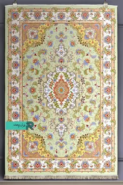 قالیچه با طرح سنتی نقشه نوید بهار