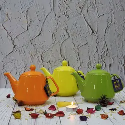 قوری شکس مدل z1  رنگ زرد