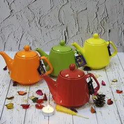 قوری شکس مدل z1  رنگ زرد