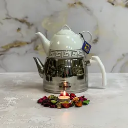 کتری قوری مدل fr رنگ سفید