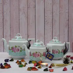 قوری شکس مدل پروین سایز بزرگ کد 1701 سبز