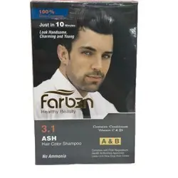 شامپو رنگ موی مردانه خاکستری فاربن 300 میل3.1 farben
