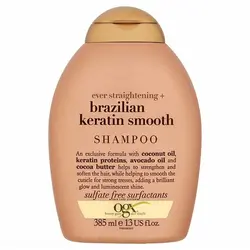 شامپو اوجی ایکس فاقد سولفات مدل برزلین کراتین تراپی حجم 385میل OGX