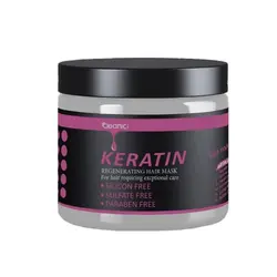 ماسک مو کلینیک کاسه ای با آبکشی مدل کراتین بدون سولفات حجم 500میلی لیتر Clinic