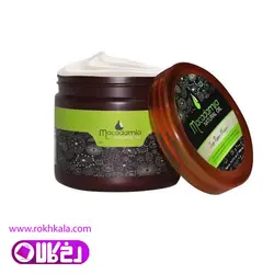ماسک مو ماکادمیا کاسه ای حاوی روغن ماکادمیا با آبکشی حجم 400میل فاقد سولفات Macadamia