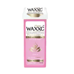 موم خشابی وکسی صورتی صدفی حجم 100 گرم Waxxc Roll-on Hot Wax