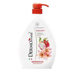 شامپو بدن درمومد 1 لیتری با عصاره گل سوسن و میوه اژدها