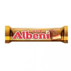 شکلات آلبنی بیسکویتی و لایه کارامل