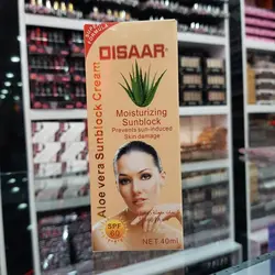 کرم ضد آفتاب دیسار عصاره آلوئه‌ورا DISAAR SPF60